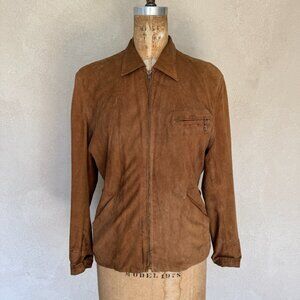 Vintage 1984 Ralph Lauren Collection Suede Flight Jacket